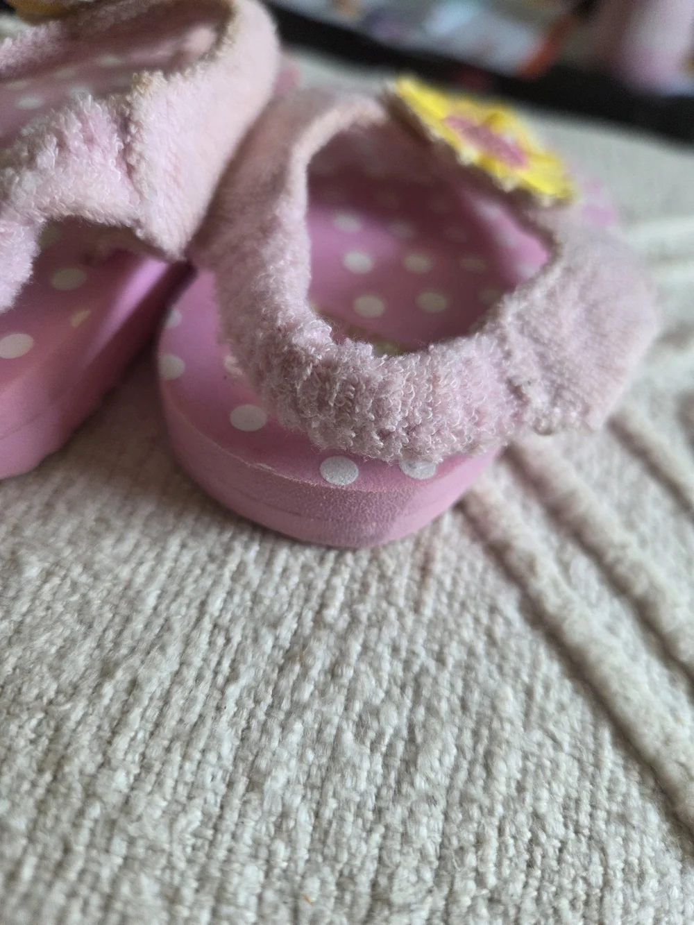 Gymboree Pink Polka Dot Sandals with Yellow Sunflower